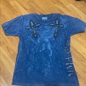 Men's Blue Graphic Tee